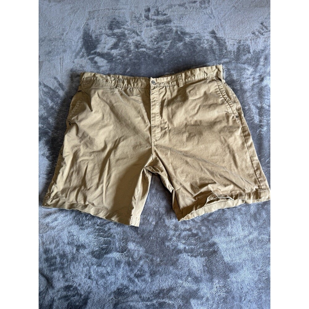 Duluth Trading Flex Ballroom Khakis Shorts Mens Sz 46 Relaxed Fit Beige Workwear